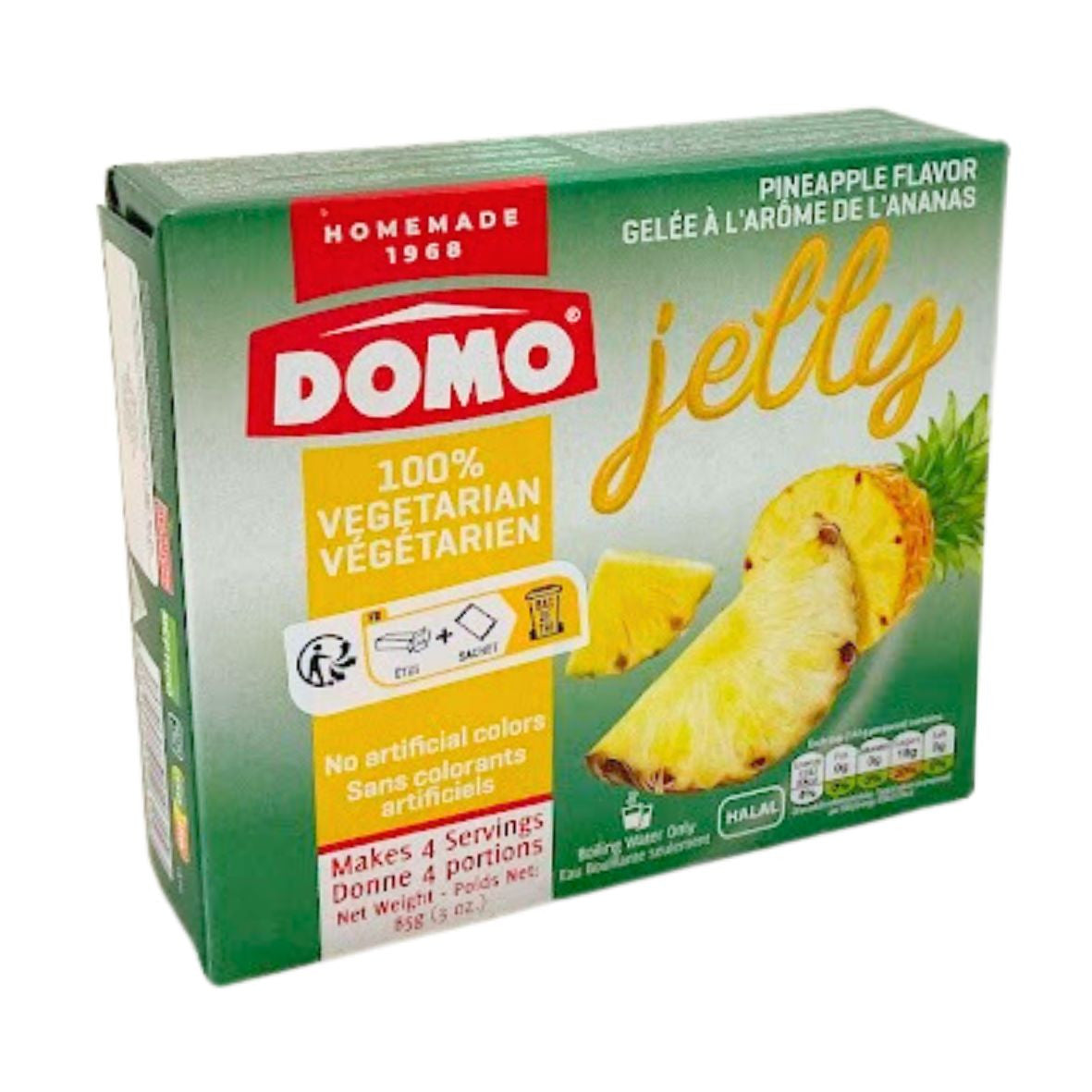 Domo Jelly Ananas Flavour  72*85g جيلي دومو اناناس