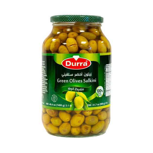 Durra Groene Olijven Salkini 1x6x1400GR زيتون الدرة سلقيني