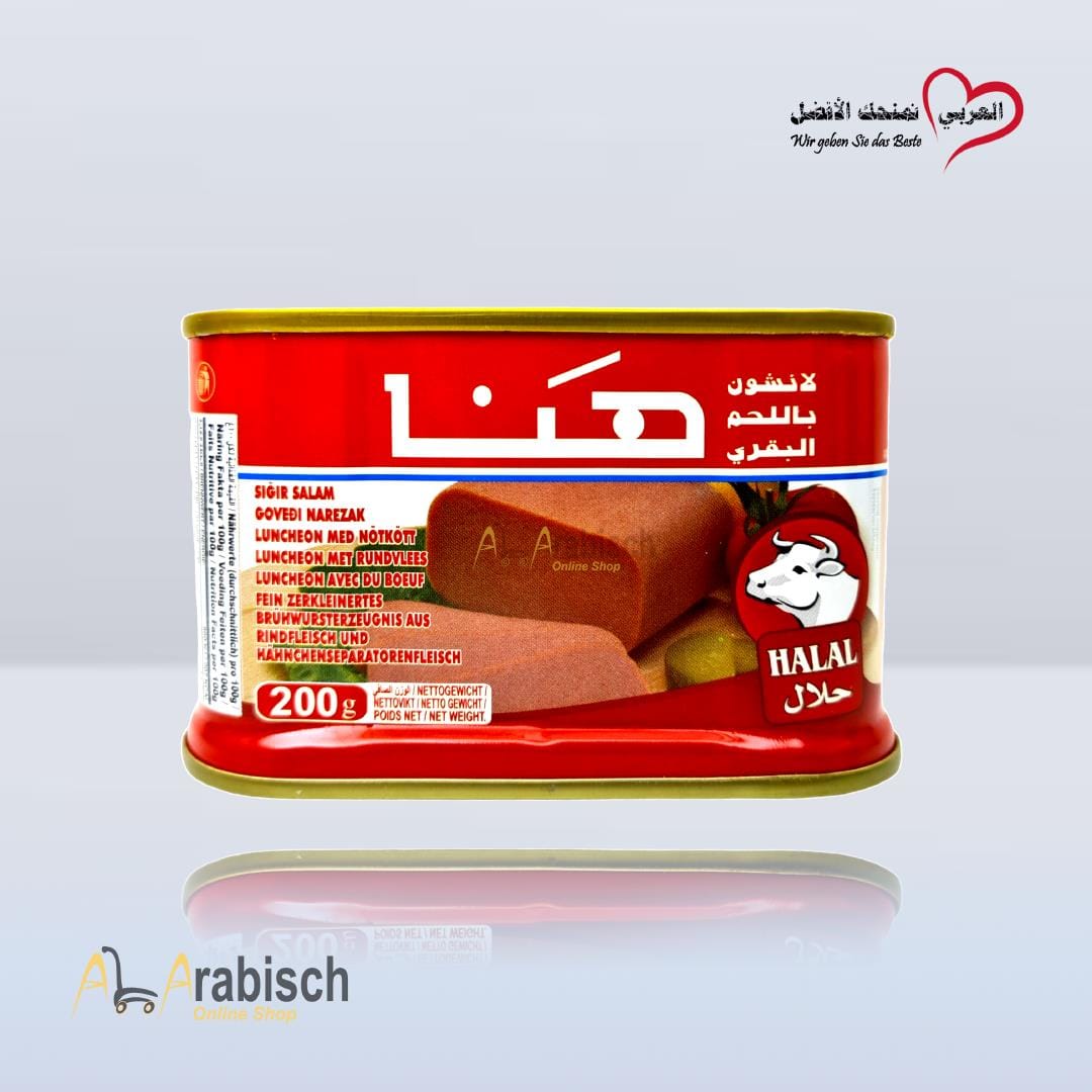 Hana Rundvlees Luncheon 24*200gr مرتديلا هنا بقر