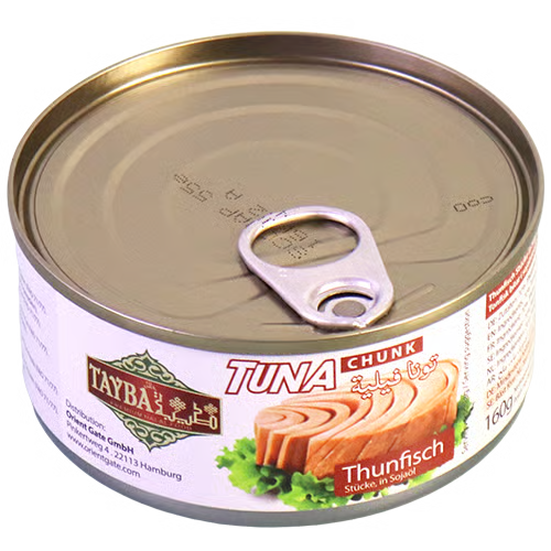 Tayba Tuna Chunk/Thunfisch Oil 48*160g تونا طيبة