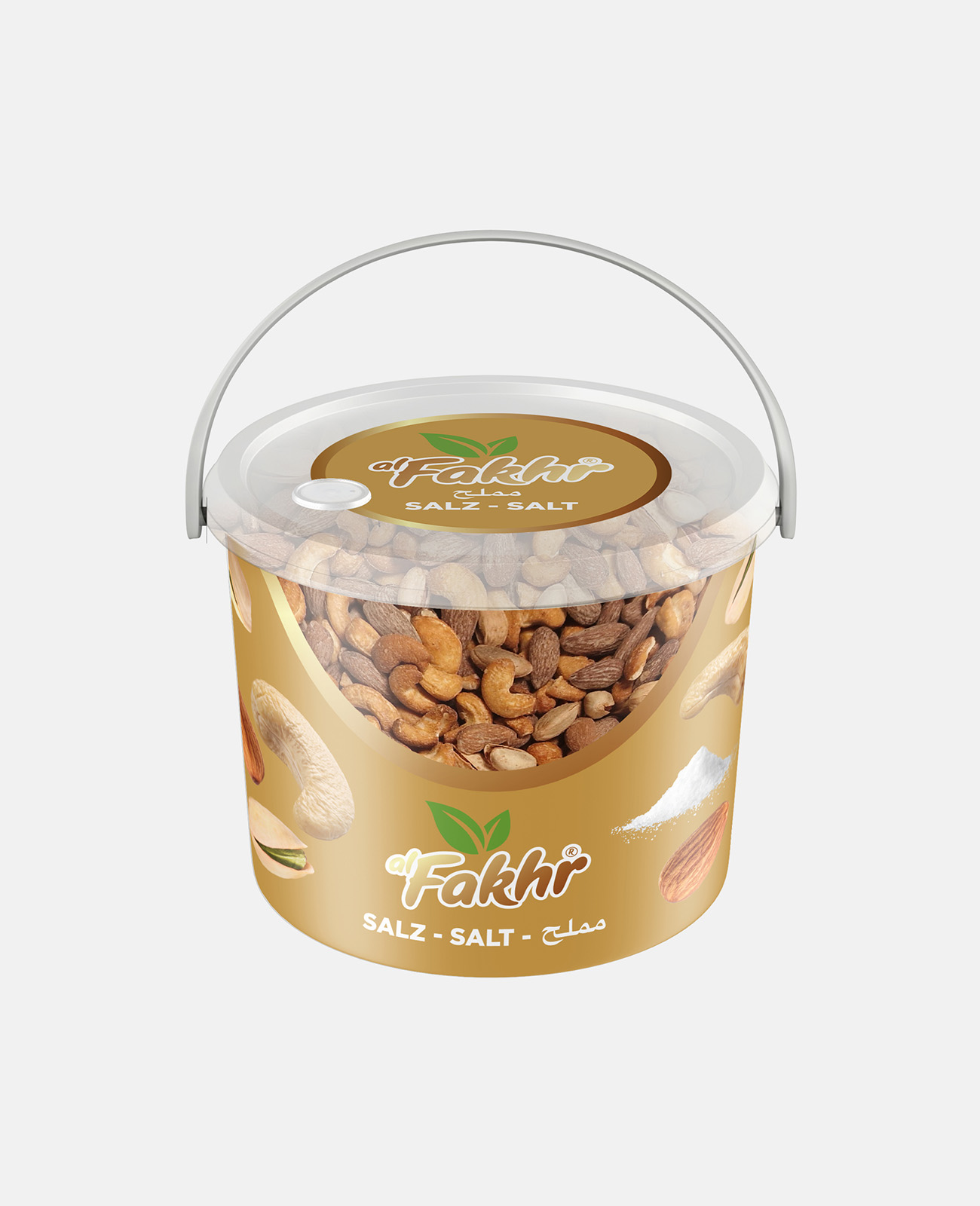 Alfakher Mix Nuts / Salted 4.5KG Bucket تشكيلة مالحة الفاخر سطل