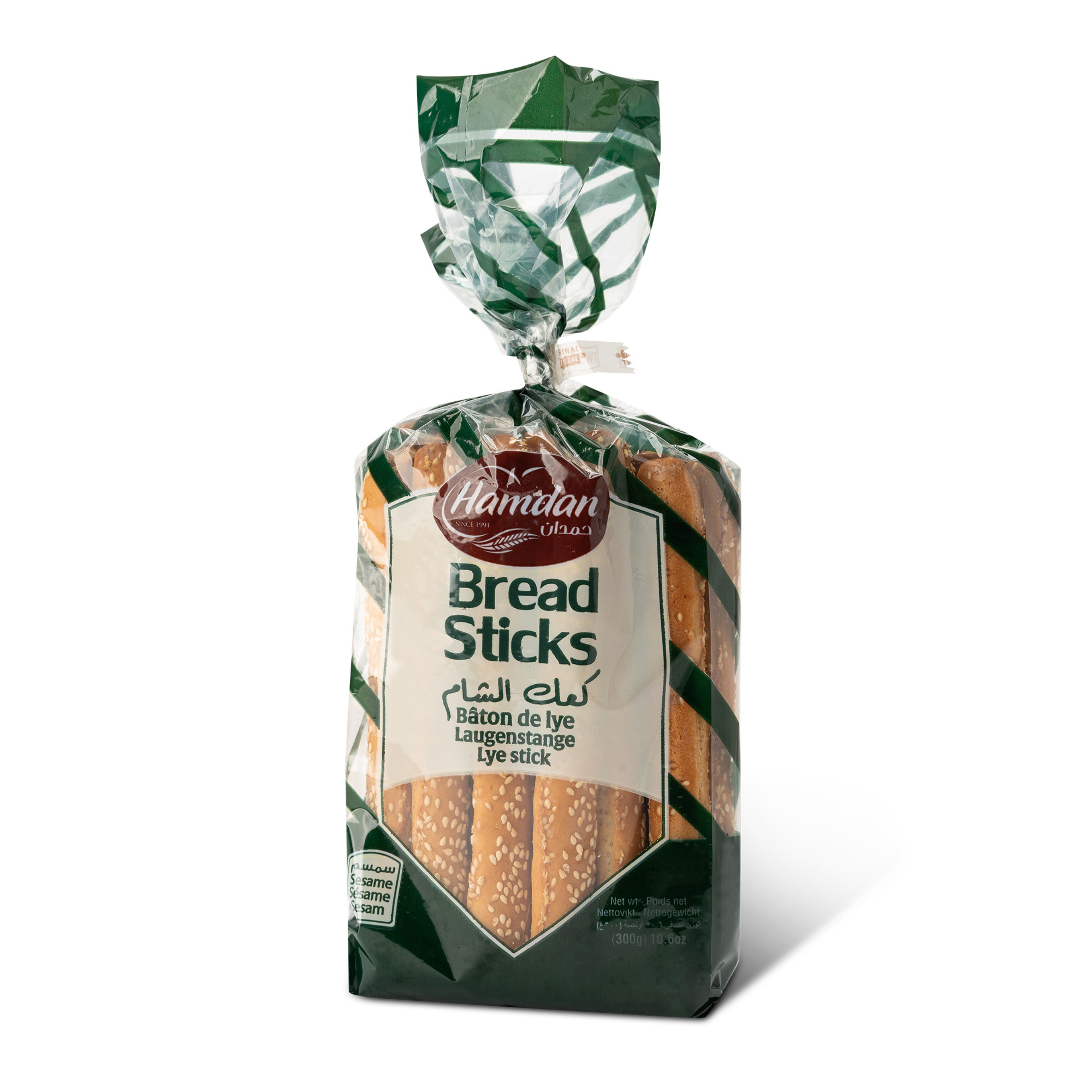 1PLASTIC BAG - Hamdan Breadsticks Sesame (15 x 300 % gr.) حمدان
