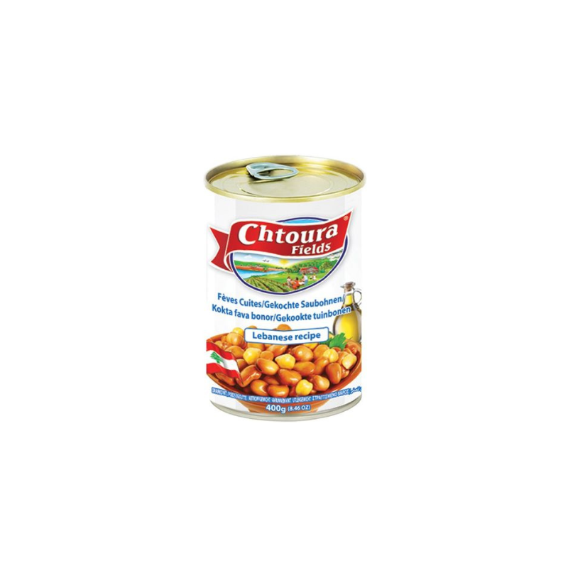 Chtoura Garden,Tuinbonen,Gekookte kikkererwten 475g*24st فول مع حمص