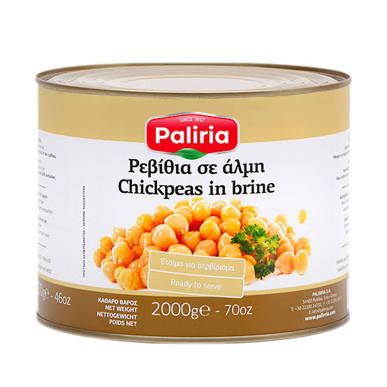 Paliria - Chickpeas In Brine - 6*2KG حمص مسلوق بالاريا