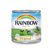 Rainbow Sweetend Milk 48*170g حليب مكثف ابو قوس