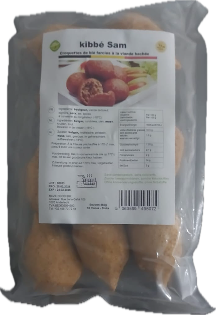 Sac Kibbe Sam 10ST*12 Zaak 800+- gr كبة سام