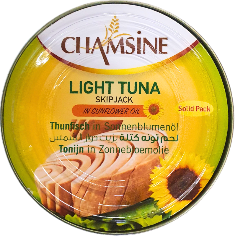 Tuna chamsin 160g*48st heet&Gewone تونا شمسين