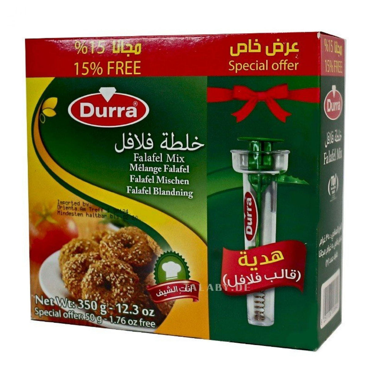 Durra Falafel Poeder Met Apparaat 1x12x350 فلافل الدرة