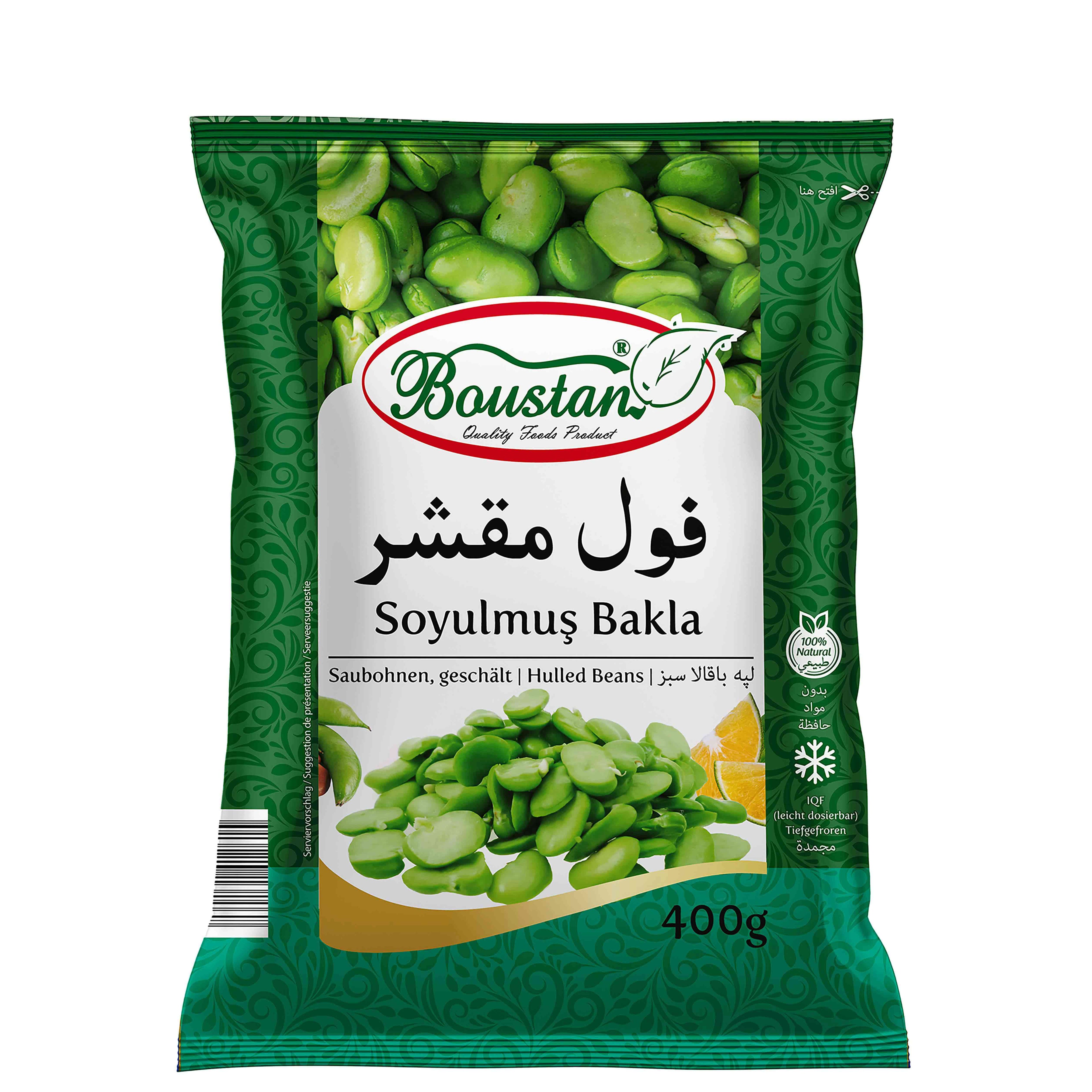 Geschälte Saubohnen "Boustan" 20*400g فول مجمد مقشر