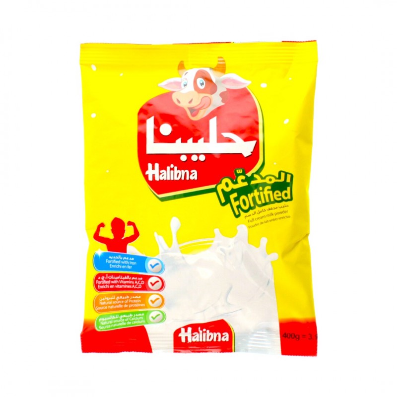 Halibna CAN Instant Powder Milk 24x400 gr حليبنا صغير جديد