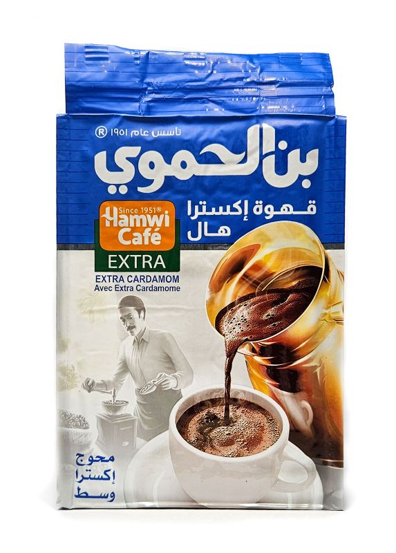 Koffie Hamwi Cardemon Blau 6*450 gr قهوة الحموي ازرق كبير