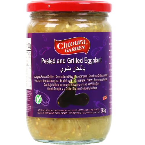 Chtoura Garden, Eggplant Grilled, Jars, Lebanon, 12x585g  متبل شتورة بابا غنوج
